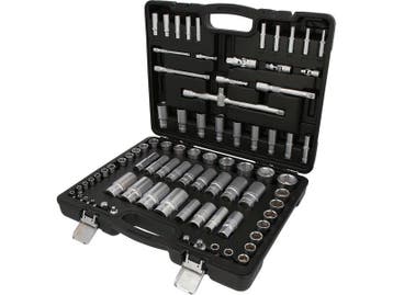 1/4"+3/8"+1/2" dopsleutelset - 82 dlg - Engelse maten, Ophalen of Verzenden