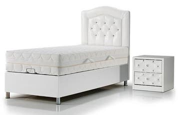 Opberg Boxspring Diamond 1 persoon, Verzenden, Nieuw