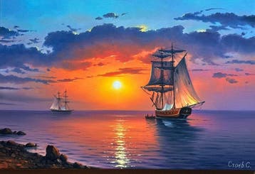 Sergei Stoev (1971) - Sun path at dawn