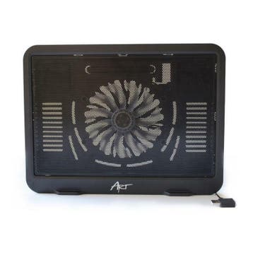 Universele Laptop Koeler Fan LED - Zwart, Verzenden, Nieuw