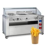 GGM Gastro | Mobiel kookstation - 1600x850mm - hoogte: |, Verzenden, Nieuw in verpakking, Fornuis, Frituur en Grillen