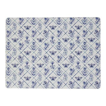 Placemat Delfts blauw 30x40cm (set van 4), Verzenden, Nieuw