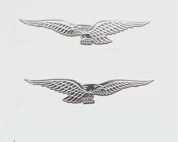 Zilveren 3D Eagle Motor Sticker - Waterdicht & Duurzaam, Verzenden, Nieuw