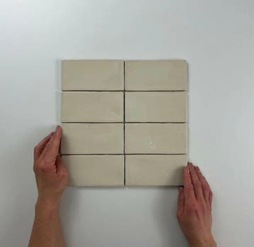 Wandtegel Equipe  Cerámica Atlas Beige Glans 7,5x15, Nieuw, Minder dan 20 cm, 10 m² of meer, Wandtegels