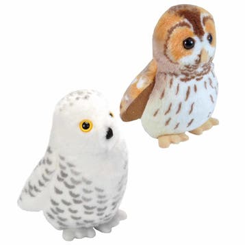 Set van 2 pluche vogel knuffels - 14 cm - met geluid, Verzenden, Nieuw