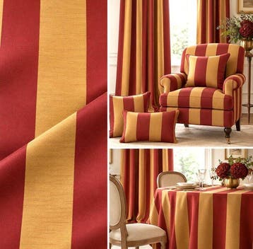 1779Verfijnde meubelstof jacquard met verticale strepen -