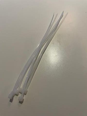 Trekbandjes Tie wraps Wit (6 stuks) 2,5 X 150 mm, Verzenden, Nieuw