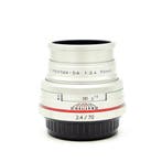 Pentax 70mm F2.4 HD DA Zilver K-Mount Objectief (Occasion), Ophalen of Verzenden, Zo goed als nieuw, Telelens