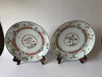 Bord (2) - Porselein - Kangxi