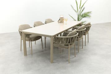 Taste Calma/Hartman Kyra rope tuinset voor 6 personen, Verzenden, Nieuw, Overige materialen, Tuinset