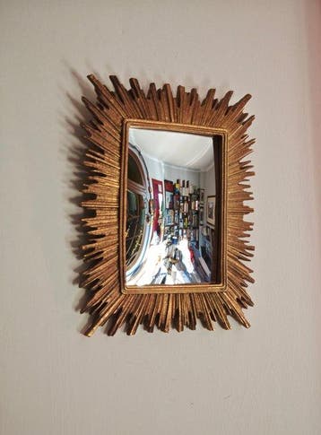 Wandspiegel- Heksenoog / Butler - Glas, Hars - rechthoekige, Nieuw