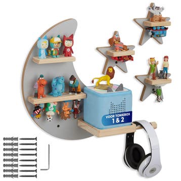Wandrek MyLittleStory Star, voor maximaal 25 Tonies - grijs, Verzenden, Nieuw