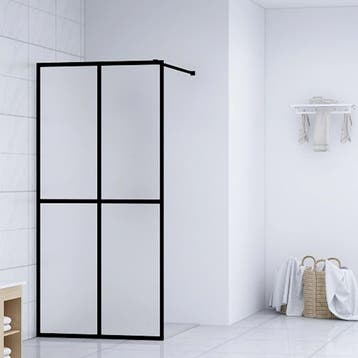 vidaXL Inloopdouchewand 90x195 cm mat gehard glas, Verzenden, Nieuw