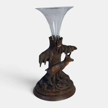Foret Noire - Eenbloemige vaas - Chamois - Hout, Glas of