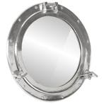 vidaXL Wandspiegel patrijspoort Ø50 cm aluminium en glas, Verzenden, Nieuw