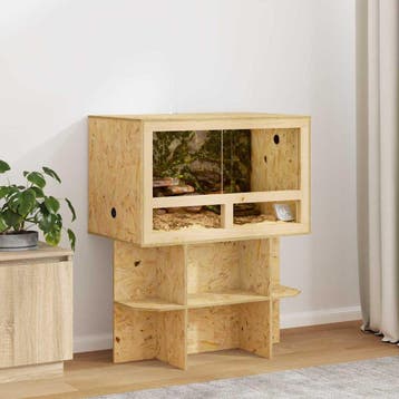 vidaXL Terrarium Bruin 80 x 50 x 50 cm OSB, Verzenden, Nieuw