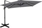 2dekans | VONROC Premium Zweefparasol Pisogne 300x300cm –, Ophalen of Verzenden, Zo goed als nieuw