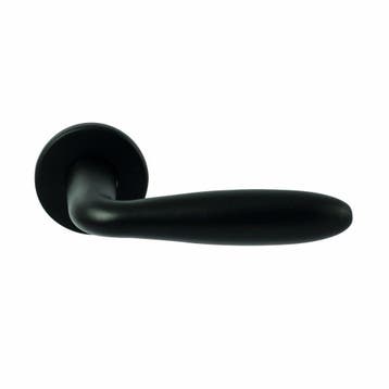 Deurkruk Istanbul op rond rozet 4mm dun - zwart, Verzenden, Nieuw