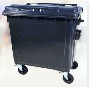 660L 770L 1100L 1700L Zwart Groen Blauw Afvalcontainer DIN, Huis en Inrichting, Woonaccessoires | Prullenbakken, Kunststof, Verzenden