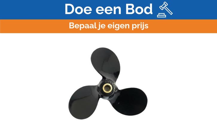 Bieden: Michigan Match 3-Blade Aluminum Boat Propeller 10 3, Watersport en Boten, Overige Watersport en Boten, Nieuw, Ophalen of Verzenden