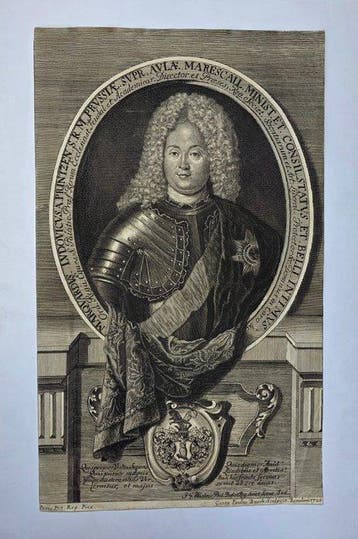 Georges Paulus Busch (1705?-1756) - Portrait de Marquard