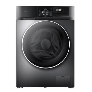 Cecotec Eu01-100638 - Wasmachine - 12 kg - 1400 tpm - Grijs, Witgoed en Apparatuur, Ophalen of Verzenden, Nieuw, Voorlader, 85 tot 90 cm