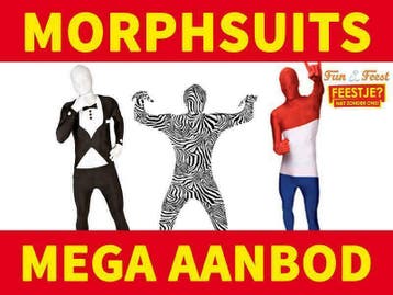 Morphsuit - Mega aanbod morphsuits, Ophalen of Verzenden, Nieuw, Carnaval, Kleding