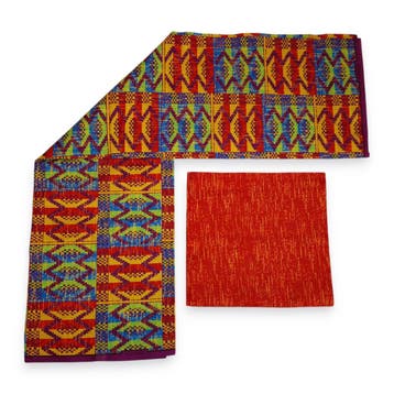 Afrikaanse stof - Two-Tone print Polycotton - 6 yard Combina, Hobby en Vrije tijd, Ophalen of Verzenden, Nieuw