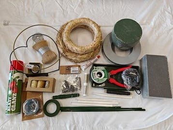Kerstpakket startpakket hobby en bloemschikken basis XXL, Ophalen of Verzenden, Nieuw