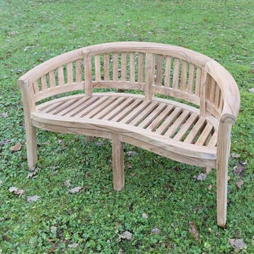 Teakhouten bananen tuinbank -  KinderbankTuinbanken, Tuin en Terras, Tuinbanken, Ophalen of Verzenden, Nieuw