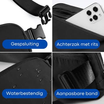Kioto Heuptas - Oranje binnenkant - Telefoontasje Crossbody, Ophalen of Verzenden, Zo goed als nieuw