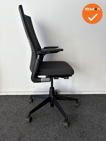 Ahrend 2020 - refurbished - hoge rug - Antracietgrijs gemêl, Werkplek, Ophalen of Verzenden, Gebruikt, Stoel