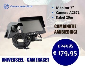 Cameraset voertuig compleet - Universeel, Ophalen of Verzenden, Nieuw