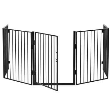 Metalen kachelscherm / openhaard hek - 300 cm - Incl. Poort, Verzenden, Nieuw