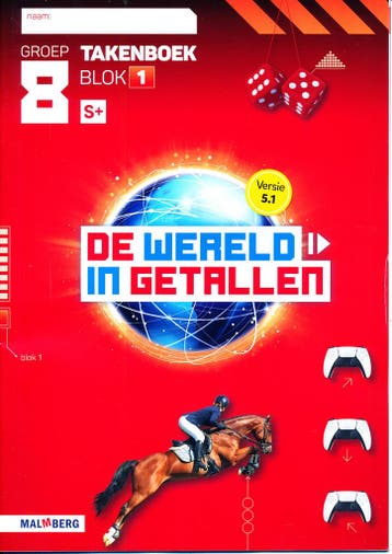 De Wereld  in Getallen versie 5.1 Takenboek blok 8 en 9 groe, Verzenden, Nieuw
