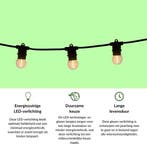 2dekans | a sunny day Lichtsnoer Buiten - 5m - Warm Wit, Ophalen of Verzenden, Zo goed als nieuw