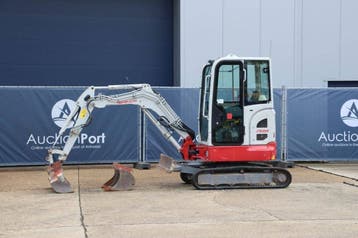Veiling: Minigraver Takeuchi TB325R Diesel 16.5kW 2021, Ophalen, Graafmachine