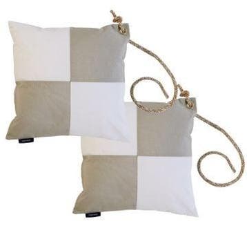 Kussenset met Ruit-design en koord  - Set van 2, Watersport en Boten, Ophalen of Verzenden, Nieuw