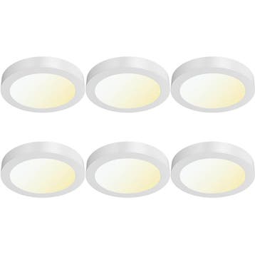 LED Downlight Opbouwspot 6 Stuks - Brinton Thin - 18W 1760lm, Kunststof, Nieuw, Overige fittingen, Ophalen of Verzenden