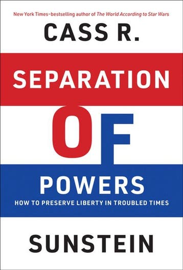 9780262051774 Separation Of Powers Cass R. Sunstein, Boeken, Verzenden, Nieuw, Cass R. Sunstein