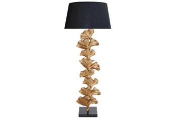Staande lamp GINKGO 95 cm goudkleurig zonder kap - 41696, Huis en Inrichting, Ophalen of Verzenden, Nieuw