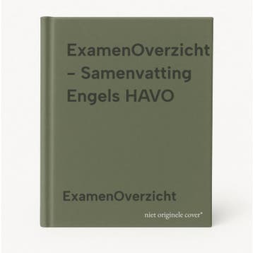 ExamenOverzicht - Samenvatting Engels HAVO - ExamenOverzicht, Boeken, Schoolboeken, Verzenden, Zo goed als nieuw, ExamenOverzicht