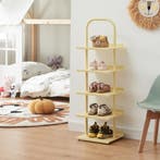Schoenenrek Poytya voor kinderen 96x30x27 cm vanillekleurig, Verzenden, Nieuw