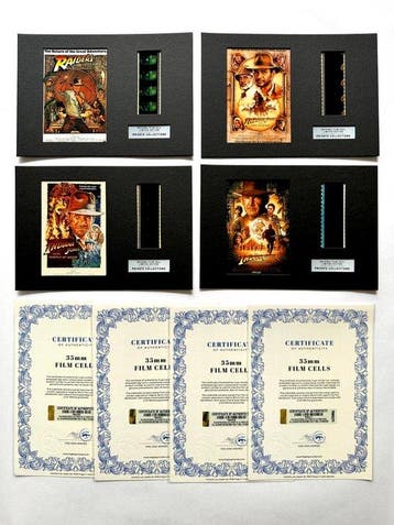 Indiana Jones – Very rare Complete Saga Set of 4 Mounted, Nieuw