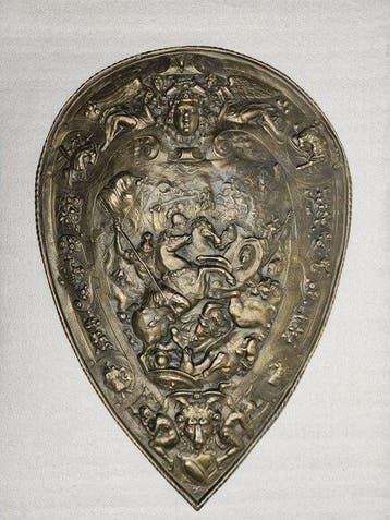 Decoratief Wapenschild - Plaquette - Paradeschild van
