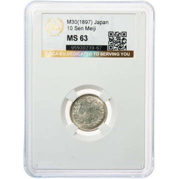 Japan. Meiji. 10 Sen Japan mint, 1897. GBCA EU - MS 63, Postzegels en Munten