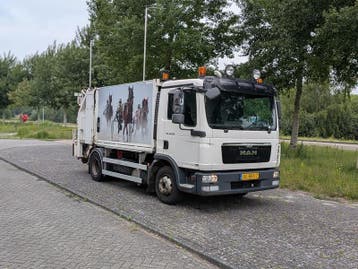 Vuilniswagen, MAN, TGL L.2007.46.011, 2013, met opbouw, G