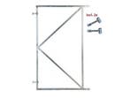 IJzeren deurframe verzinkt H155xB100cm, Ophalen of Verzenden, Nieuw