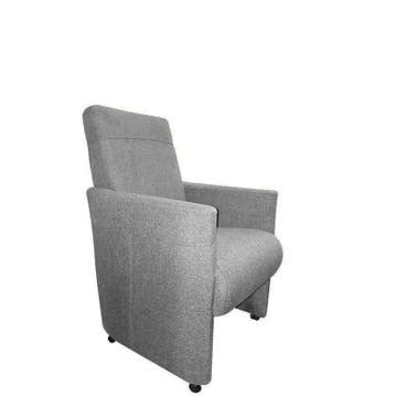 Eetkamerstoel Rob - eetkamerstoelen - Zilver, Nieuw, Stof