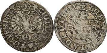 1/24 taler, daalder 1652 Luebeck-stadt, Verzenden